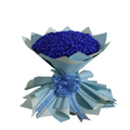 Buchet Gigant 101 Trandafiri de Săpun Albaștri – Simplu