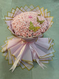 Buchet 101 Trandafiri Sapun Roz - Accesorizat
