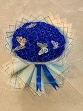 Buchet Gigant 101 Trandafiri de Săpun Albaștri – Accesorizat